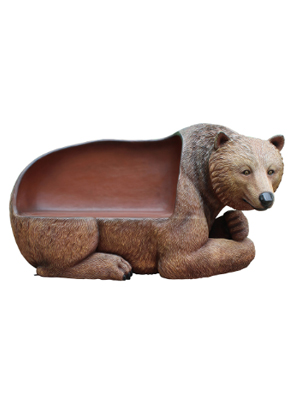 Brown Bear Garden Bench