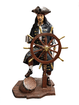 Caribbean Pirate with Wheel