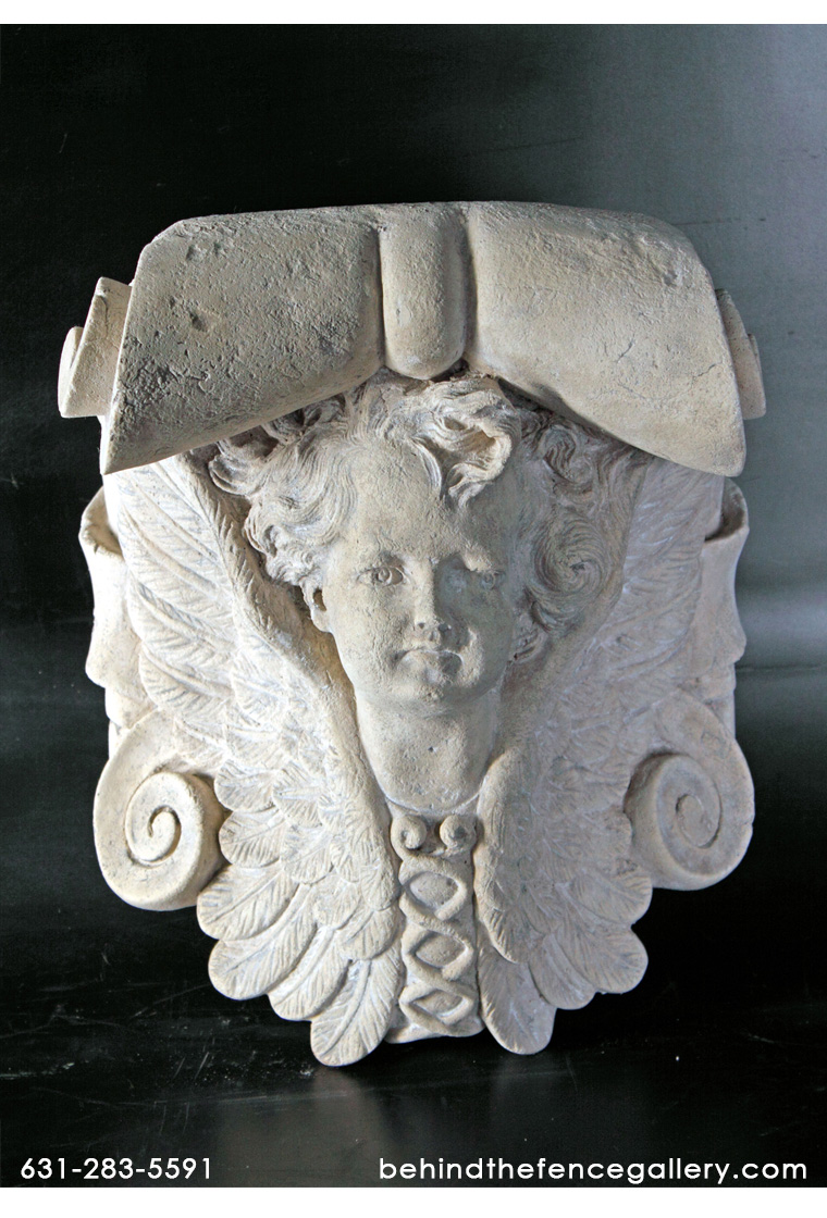 Angel Wall Bracket in Roman Stone Finish