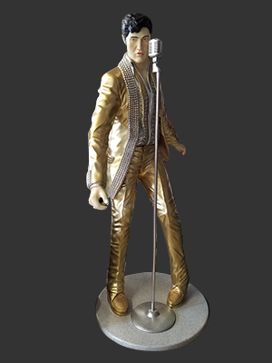 Gold Singer with Microphone 6ft