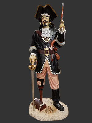 6ft. Pirate Captain with Sword