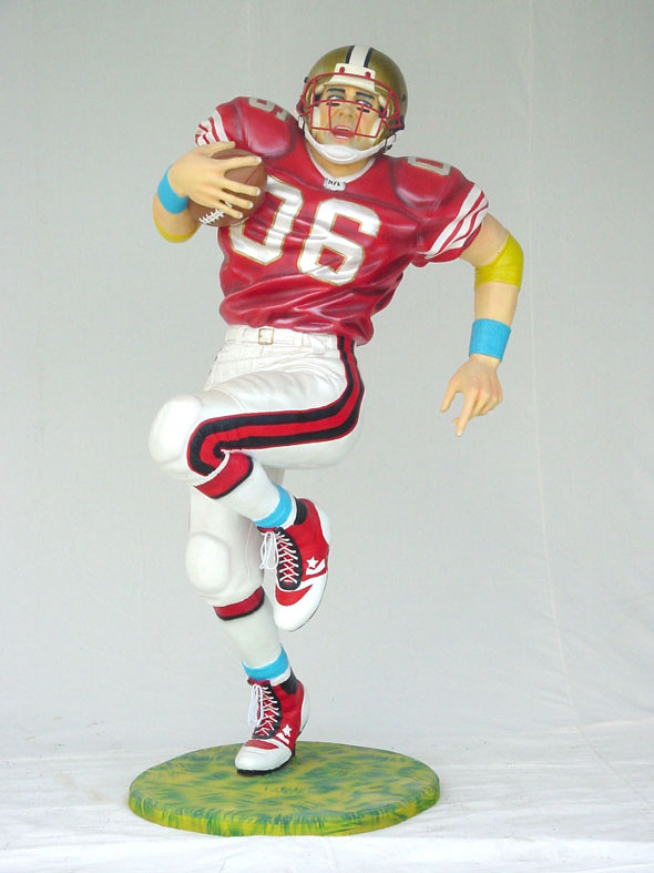 Football Player Lifesize 6 Ft. - Click Image to Close