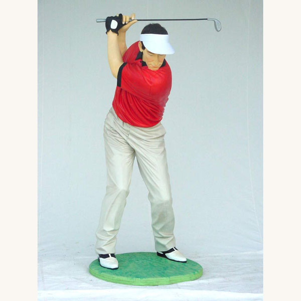 Golfer Statue 6ft - Click Image to Close