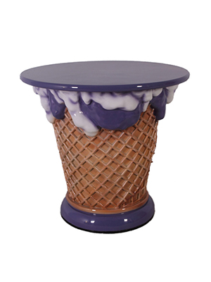 Fiberglass Grape Flavor Ice Cream Table