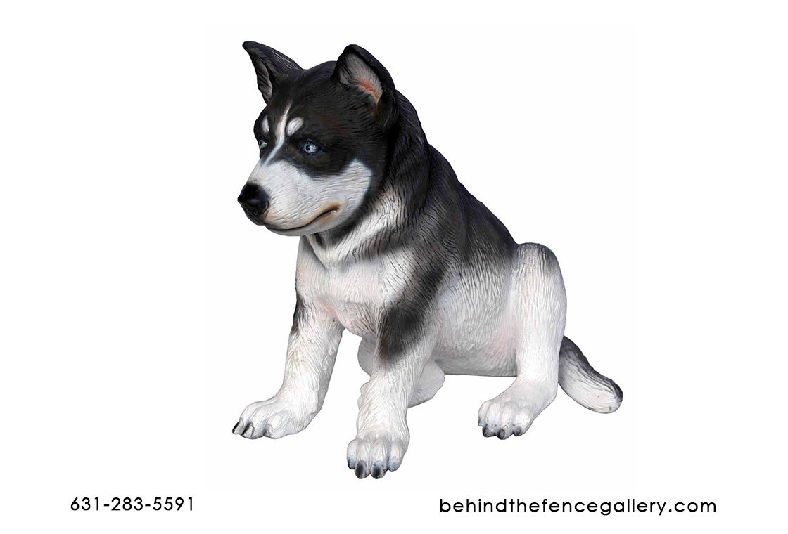 Husky Puppy Statue - 1ft.