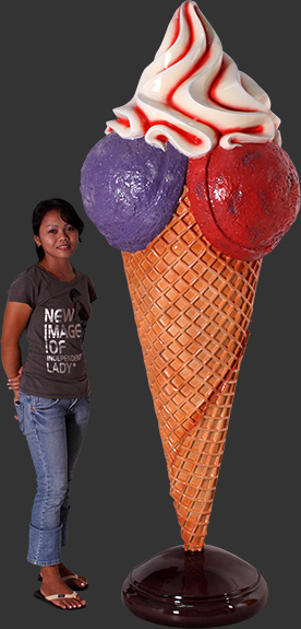 Ice Cream Cone Made of Fiberglass