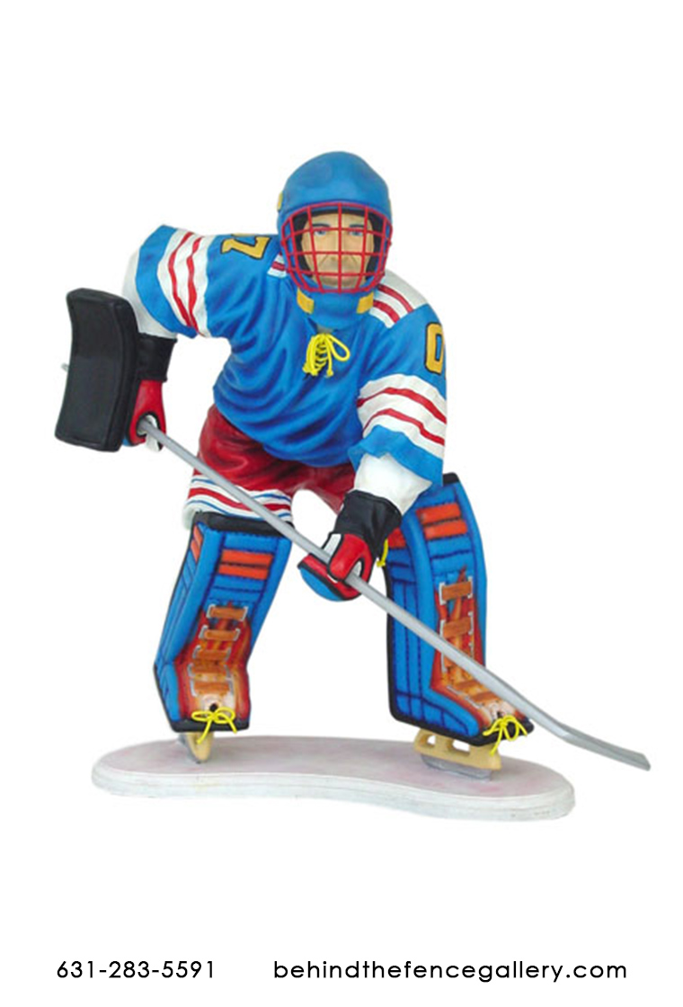 Ice Hockey Goalie Statue 3ft.