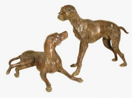 Bronze Labrador Statue