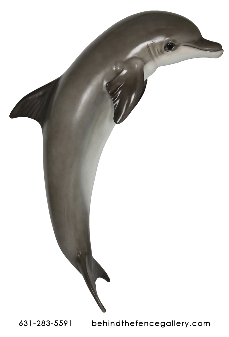 Fiberglass Jumping Dolphin Statue - Click Image to Close