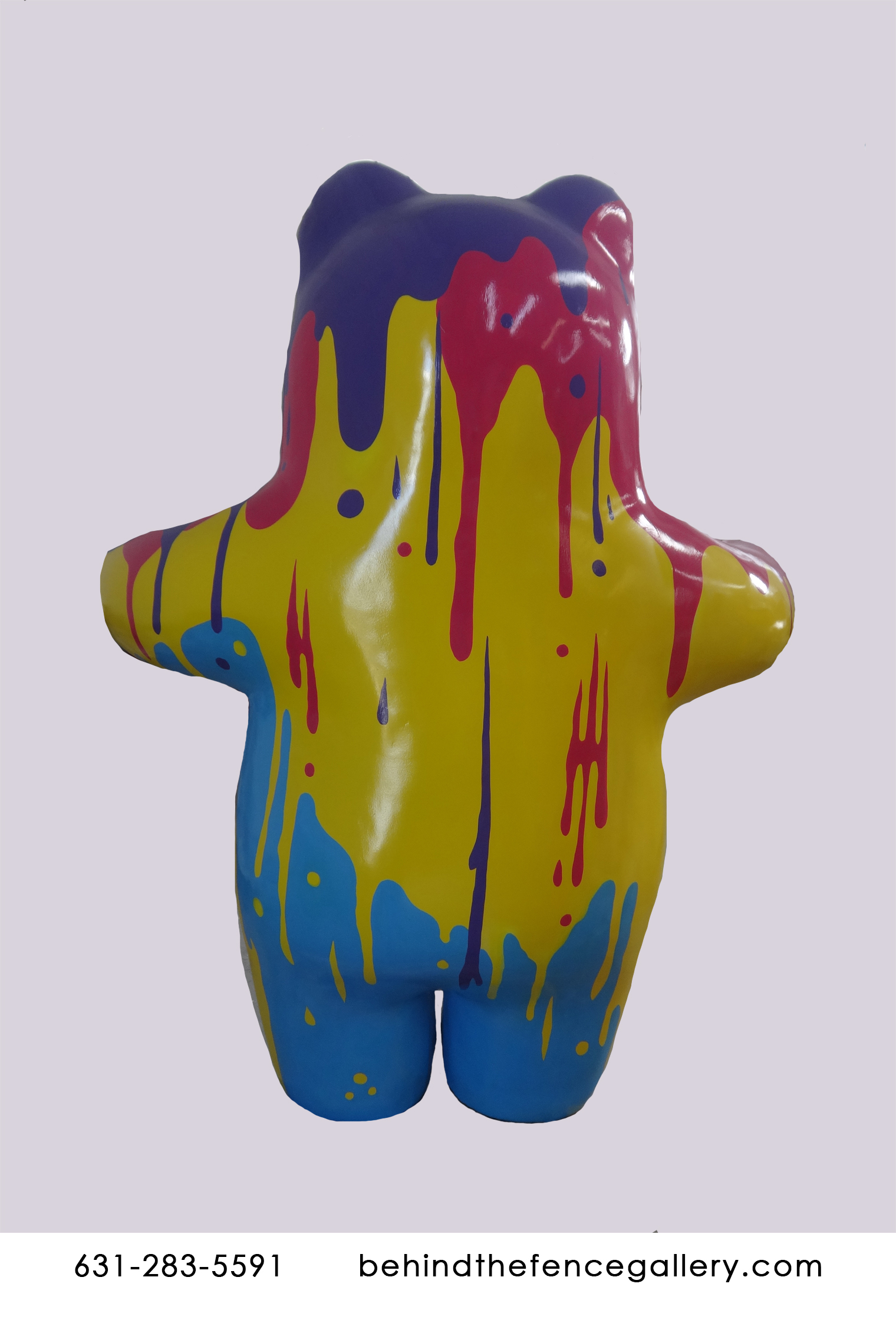 Pop art Jumbo Gummy Bear - Click Image to Close