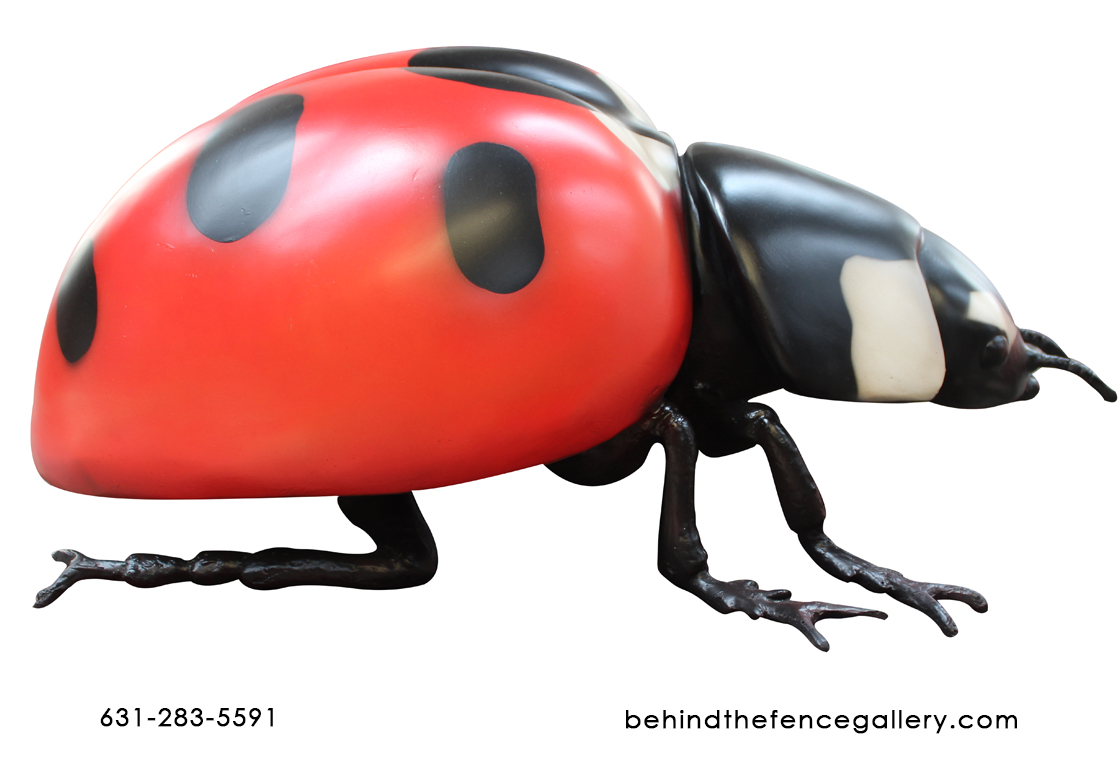 Fiberglass Larger than Life Ladybug Beetle Statue - Click Image to Close
