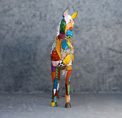 Life Size Fiberglass Pop Art Horse - Click Image to Close