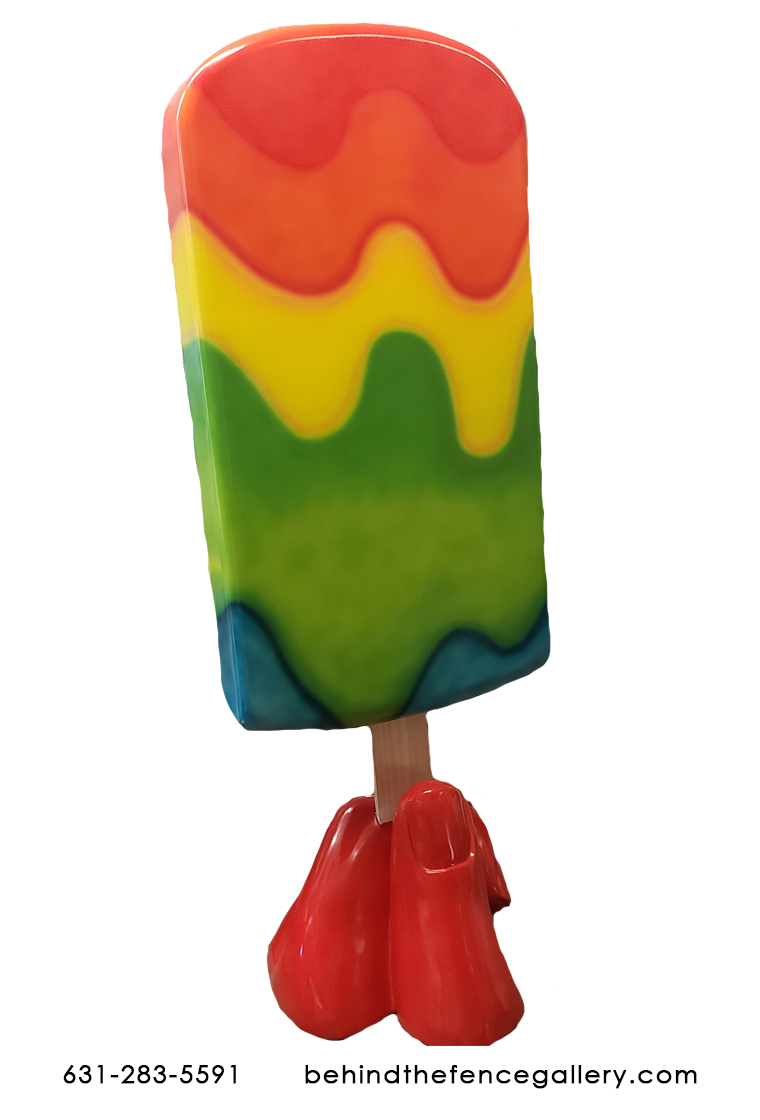 4ft. TALL TIE DYE POPSICLE STATUE - Click Image to Close