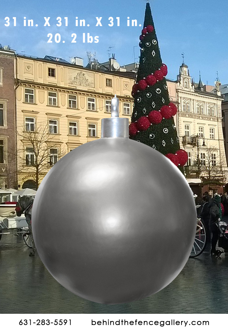 Large Silver Ornament