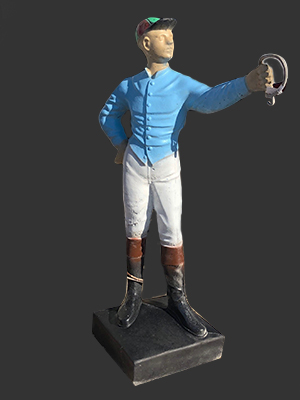 Cement Lawn Jockey Statue