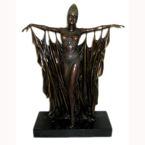 Bronze Deco Girl