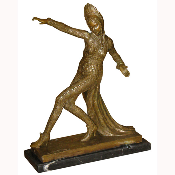 Bronze Girl Walking