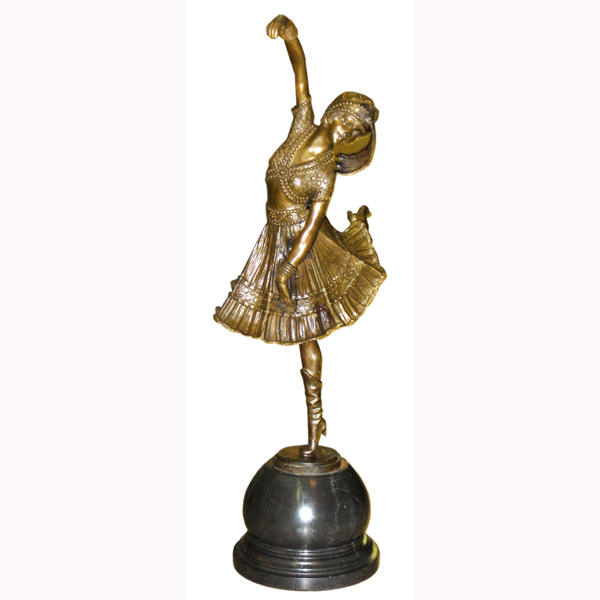 Bronze Deco Girl