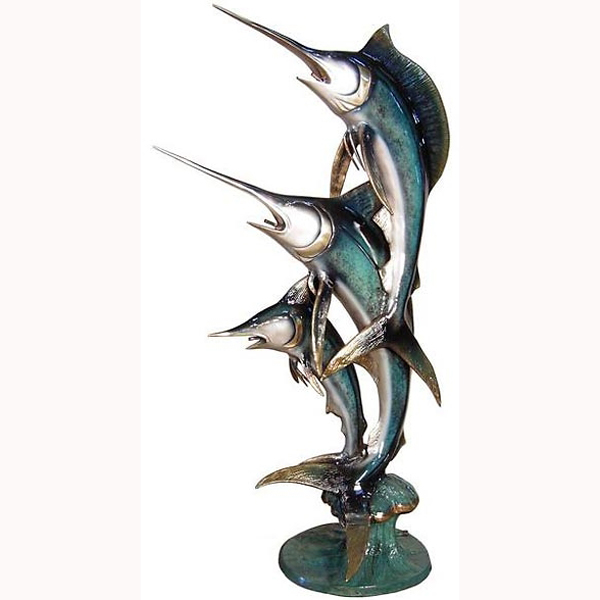 Bronze Three Small Marlins