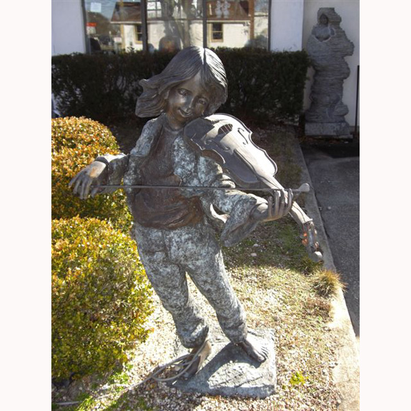 Bronze Girl with Violin