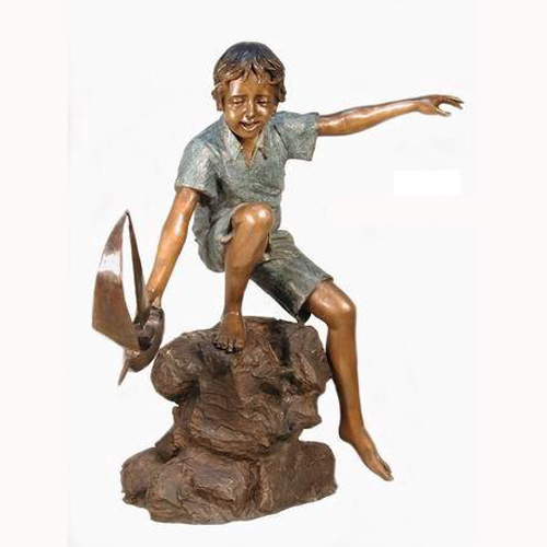 Bronze Sailing Boy