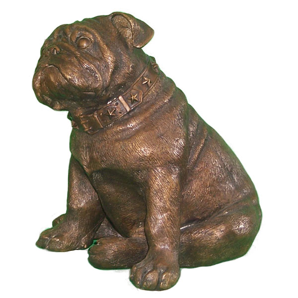 Bronze Bulldog Statue