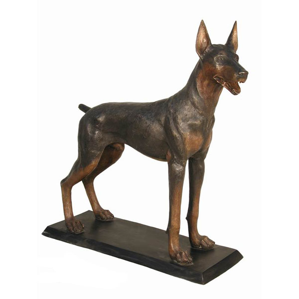 Bronze Doberman Pinscher