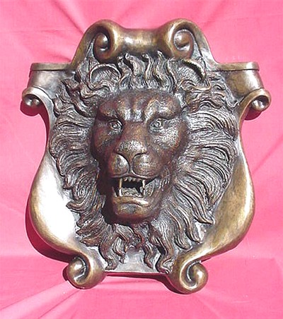 Bronze Lion Fountain - Wall Fountain