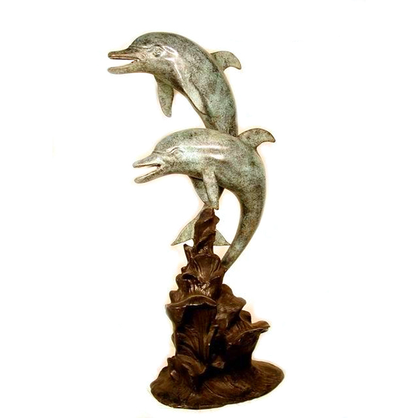 Bronze Two Dolphins