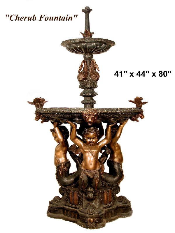 Bronze Fountain with four Boys