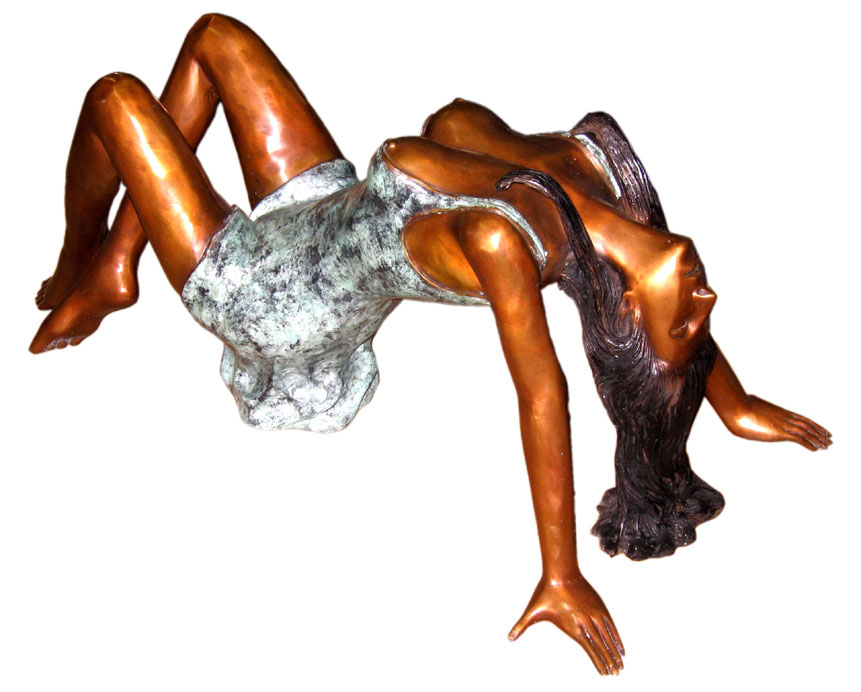 Bronze Woman Table Base