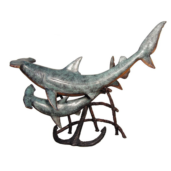 Bronze Hammerheads Fountain