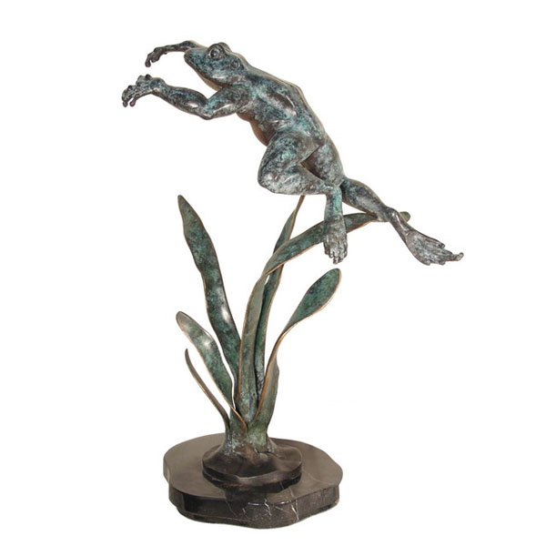 Bronze Frog Statue