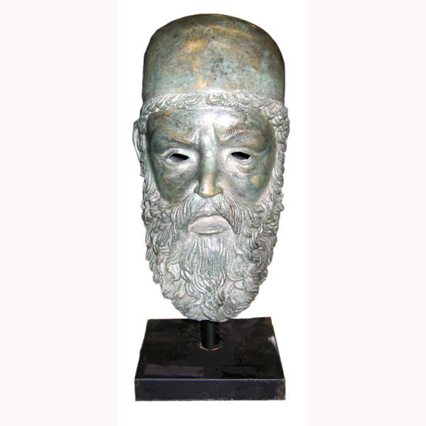 Bronze Roman Bust Green