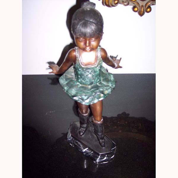 Bronze Ballerina with Hands Back