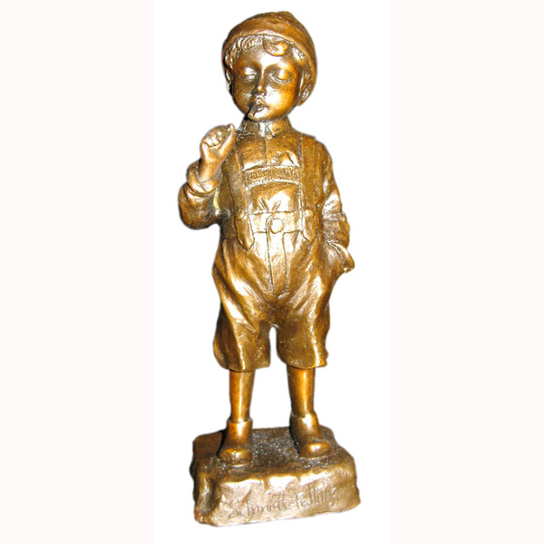 Bronze Smoking Boy