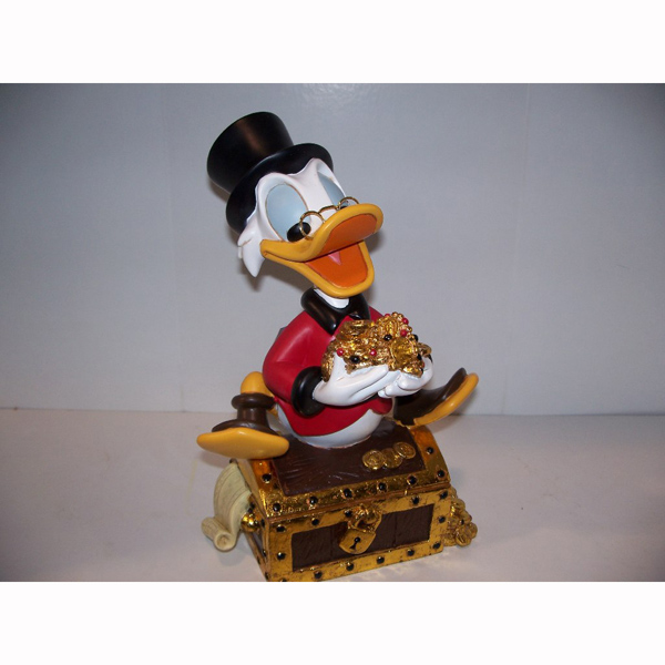 Scrooge McDuck with Treasure - Click Image to Close