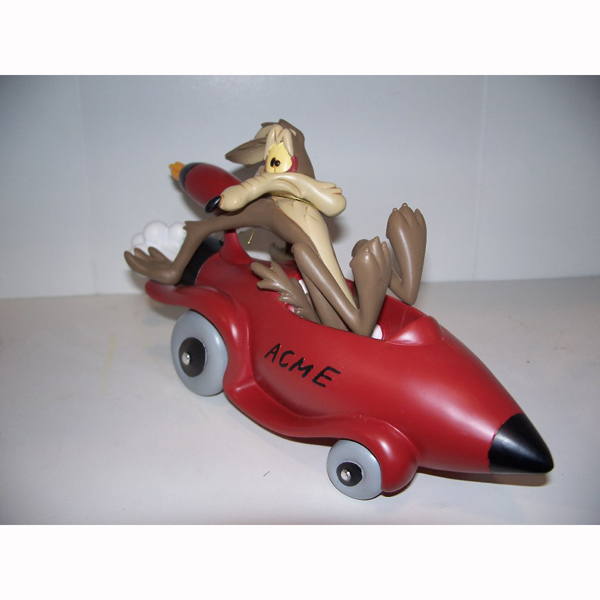 Wyle Coyote in a Rocket Car - Click Image to Close