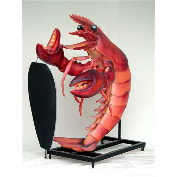 Large Lobster with a Menu / Blackboard
