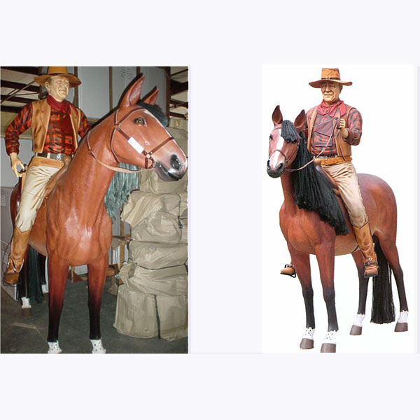 John Wayne on Horse