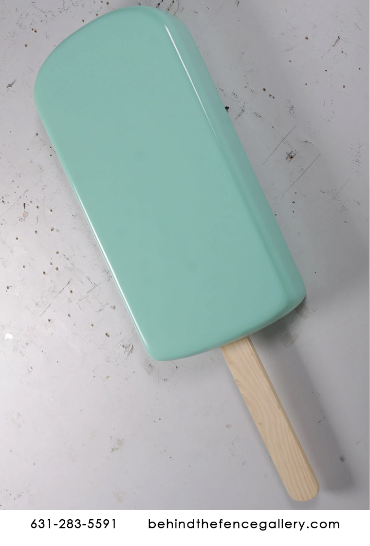 Giant Wall Hanging Mint Ice Cream Popsicle Statue - Click Image to Close