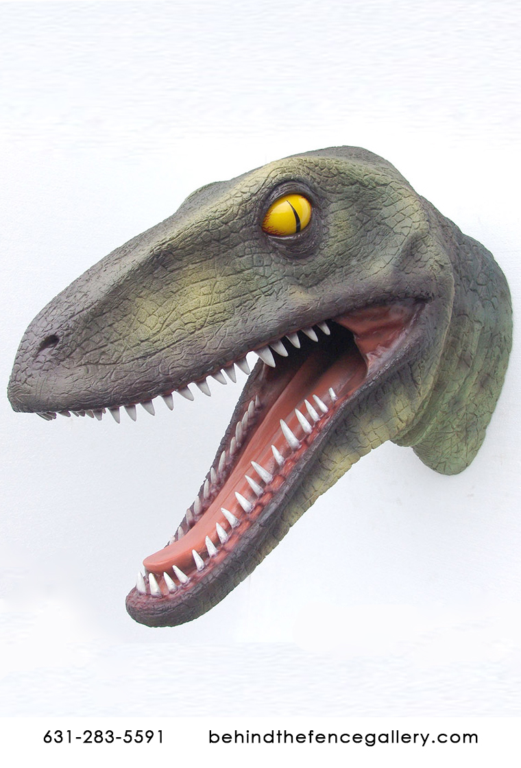 T-Rex Head with Mouth Open Wall Mount