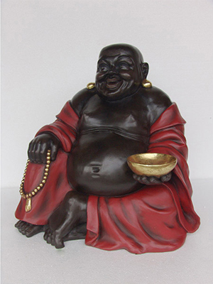 Buddha Sitting-Red and Black