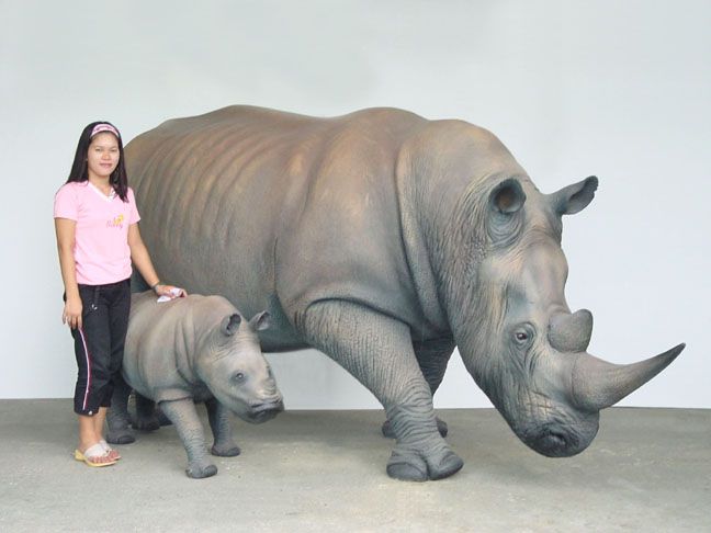 Rhino "Mommy" - Click Image to Close