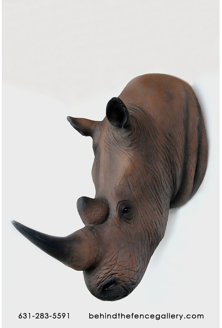 Rhino Head Wall Mount