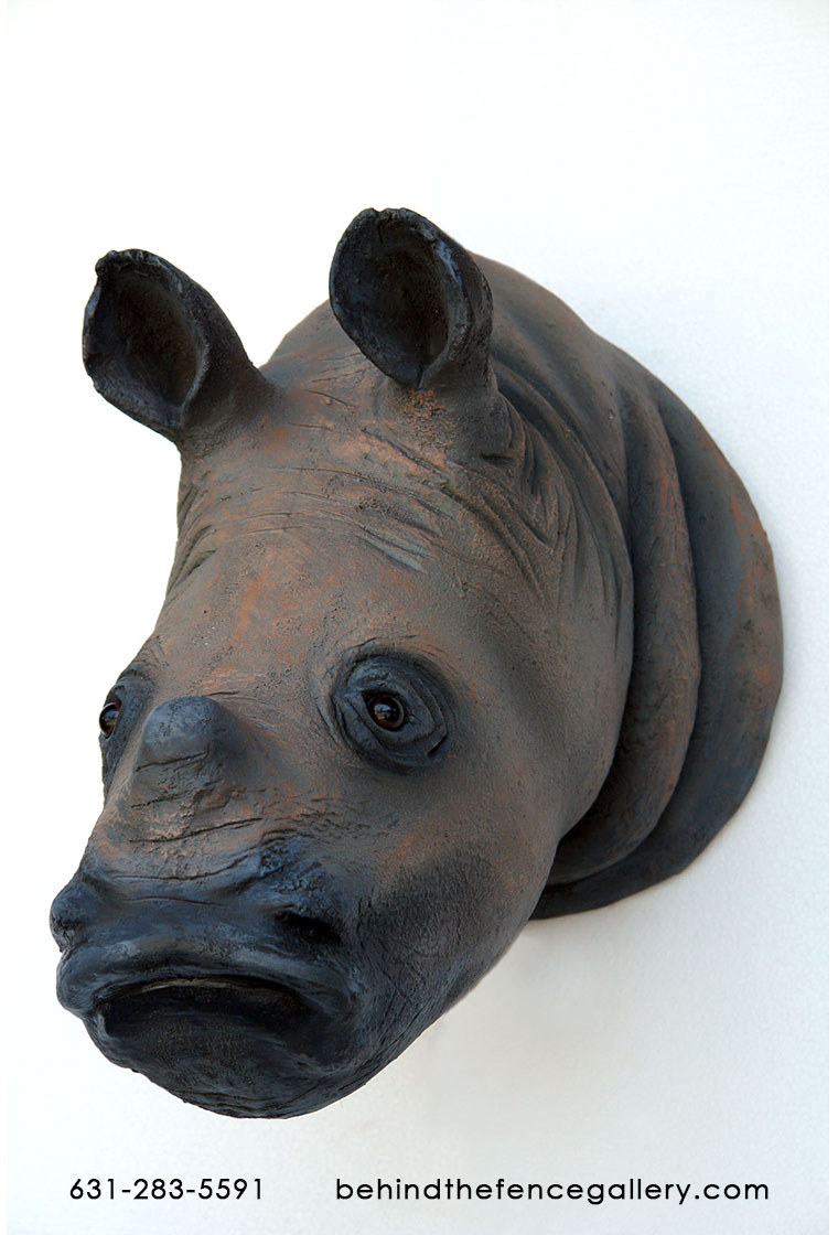 Rhinoceros Head Wall Mount