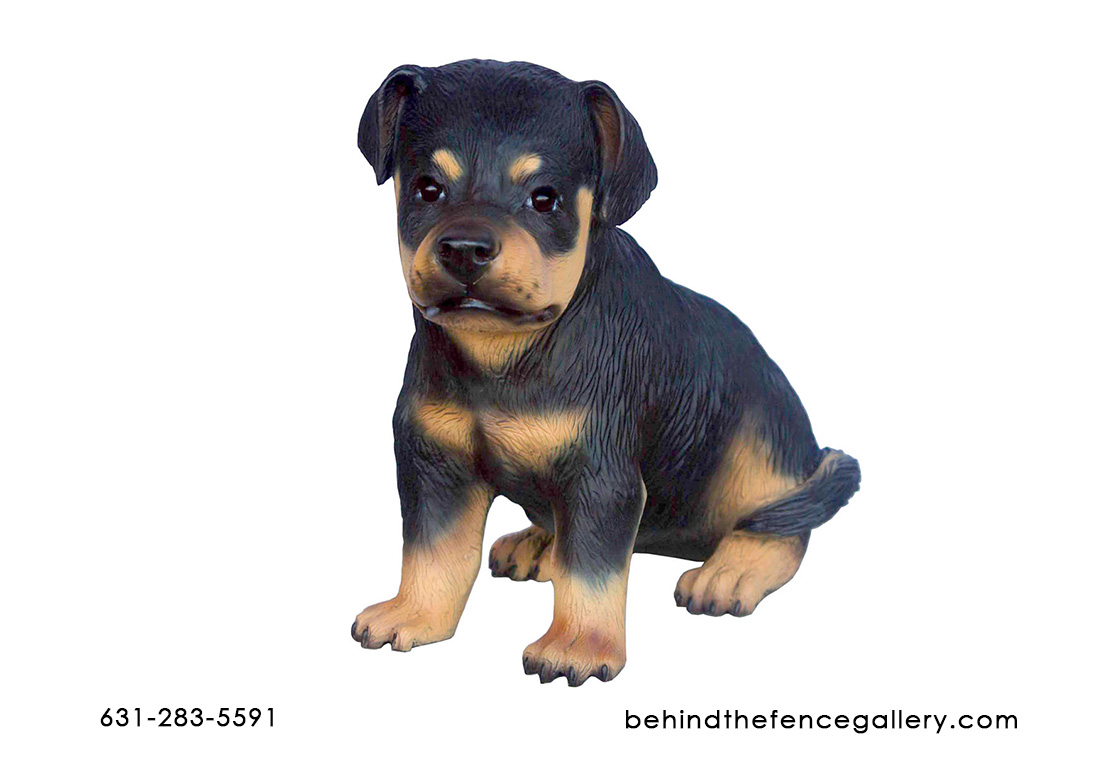 Rottweiler Puppy Statue