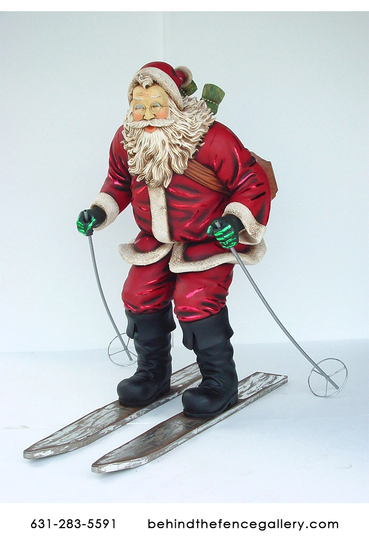 6 ft. Santa Skiing Statue