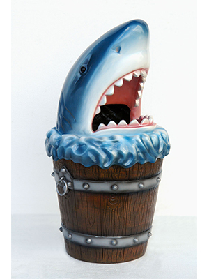 Shark Head Garbage Bin