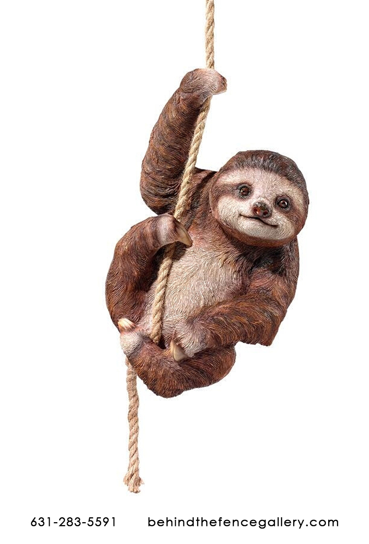 Hazelnut The Three Toed Hanging Sloth Statue - Click Image to Close